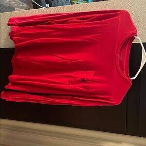 Polo by Ralph Lauren Bright Red Crew Neck Shirt